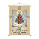 Banner Educativo em Lona Religioso Nossa Senhora Aparecida Agradeço a Graça Alcançada