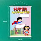 Banner Educativo em Lona Super Ajudantes 70x55 cm