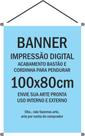 Banner em lona 280g 100x80cm