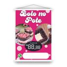 Banner em lona de Bolo de Pote. Uso interno e externo Banner em lona de Bolo de Pote. Uso interno e externo
