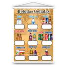 Banner em lona para Bebidas com preço editável. Uso interno e externo