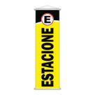 Banner Estacionamento Estacione Sinalização Garagem 100x30cm