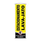 Banner Estacionamento Lava Jato Sinalização Garagem 100x30cm