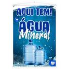 Banner Faixa Lona Aqui Tem Água Mineral Galão 100x70