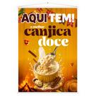 Banner Faixa Lona Aqui Tem Canjica Doce Festa Junina 100x70