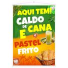 Banner Faixa Lona Caldo de Cana e Pastel Pastelaria Lanchonete Mercearia Quiosque Baraquinha Divulgação Propaganda Garapa Garaperia Comida 100x70