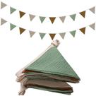 Banner Flags Oudain, 17 pés, decoração de berçário, 2 peças retrô