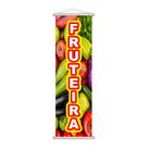 Banner Fruteira Frutas Serviço Banca Lona Colorido 100x30cm