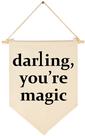 Banner FYSIA Darling You're Magic Canvas 39x28 cm bege