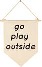 Banner FYSIA Go Play Outside para decoração de parede em tela 39x28 cm