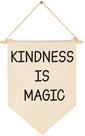 Banner FYSIA Kindness is Magic Canvas, 39x28 cm, decoração de parede
