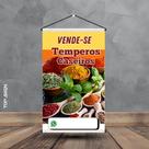 Banner Impressão Digital VENDE-SE TEMPEROS CASEIROS Banner Impressão Digital VENDE-SE TEMPEROS CASEIROS