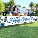 Banner KatChon Happy Fathers Day Xtra Large 304,8 x 50,8 cm azul