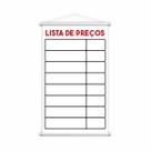 Banner Lista de Preços Tabela Serviço Vendas Lona 60x40cm