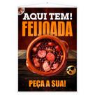 Banner Lona Aqui Tem Feijoada Marmitaria Fachada 100x70