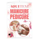 Banner Manicure Pedicure Nail Designer Unhas Estética 100x70
