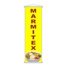Banner Marmitex Restaurante Comida Serviço Amarelo 100x30cm
