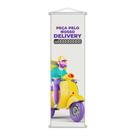 Banner Peça Pelo Nosso Delivery Tele Entregas 100x30cm