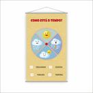 Banner Pedagógico Escolar - Como Está o Tempo 120x65cm