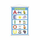 Banner Pedagógico Escolar Imagens Vogais 80x50cm