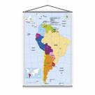 Banner Pedagógico Escolar Mapa América do Sul 120x65cm Banner Pedagógico Escolar Mapa América do Sul 120x65cm