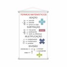 Banner Pedagógico Escolar Termos Matemáticos 120x65cm