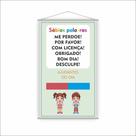 Banner Pedagógico Sábias Palavras Ajudantes do Dia 120x65cm