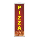Banner Pizza Pizzaria Comida Serviço Lona 100x30cm Banner Pizza Pizzaria Comida Serviço Lona 100x30cm