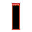 Banner Promoções Aproveite Fundo Preto Preço Lona 100x30cm