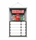 Banner pronto Bebidas BA 045 medida 45x70 cm arte pronta