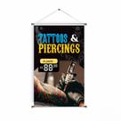 Banner pronto Body Piercing BA 054 medida 45x70 cm arte pronta