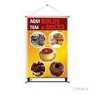 Banner pronto Bolo e Doce BA 131 medida 45x70 cm arte pronta Banner pronto Bolo e Doce BA 131 medida 45x70 cm arte pronta