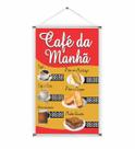 Banner pronto Café da Manhã BA 067 medida 45x70 cm arte pronta
