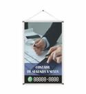 Banner pronto Contabilidade BA 117 medida 45x70 cm arte pronta