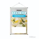 Banner pronto Gelo saborizado BA 558 medida 45x70 cm arte Pronta