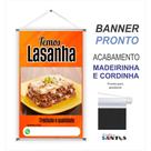 Banner pronto Lasanha BA 327 medida 45x70 cm arte pronta
