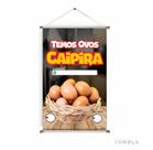 Banner pronto Ovo Caipira BA 236 medida 45x70 cm arte pronta