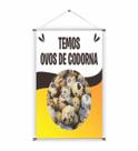 Banner pronto Ovo Codorna BA 237 medida 45x70 cm arte pronta