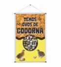 Banner pronto Ovo Codorna BA 238 medida 45x70 cm arte pronta
