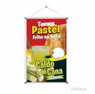Banner pronto Pastel e Caldo de Cana BA 262 medida 45x70 cm arte pronta