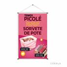 Banner pronto Sorvete BA 423 medida 45x70 cm arte Pronta