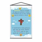 Banner Religioso Alegria, Paz e Amor a Jesus 80x50cm