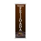 Banner Temos Feijoada Restaurante Comida Lona 100x30cm