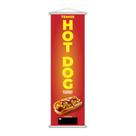 Banner Temos Hot Dog Diversos Sabores Lanche 100x30cm