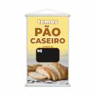 Banner Temos Pão Caseiro Padaria Preço Fundo Preto Grande