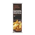 Banner Temos Porções Batata Rustica Lanches Lona 100x30cm