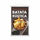 Banner Temos Porções Batata Rustica Lanches Lona 80x50cm
