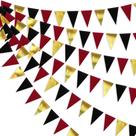 Banner triangular de papel suspenso para decorações de festa 9m - pinkblume