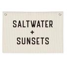 Banner Wheatwin Coastal Beach para pendurar na parede 51x76 cm de linho