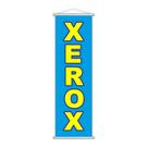 Banner Xerox Impressão Gráfica Serviço Lona Azul 100x30cm